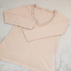 J. CREW size large super soft cotton v-neck top